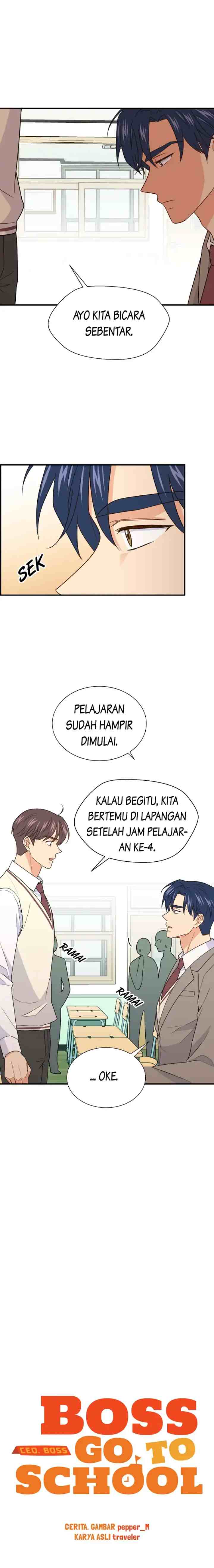 The Boss Go to School chapter 17 halaman 6