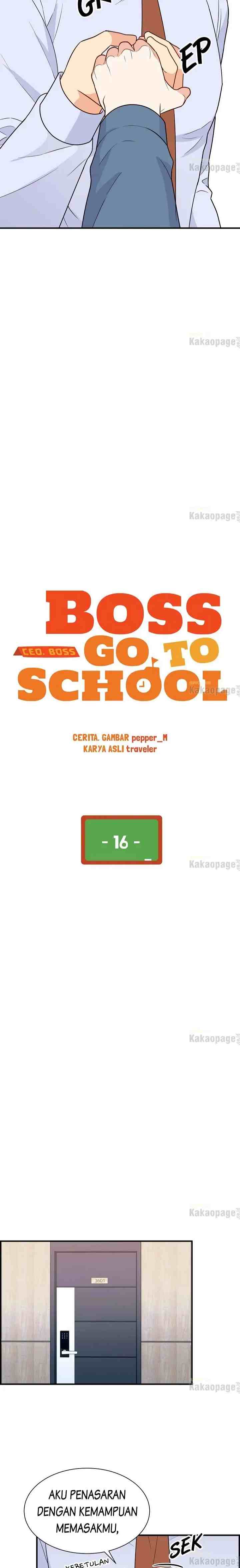 The Boss Go to School chapter 16 halaman 13