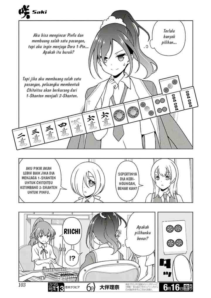 Saki chapter 176 halaman 9