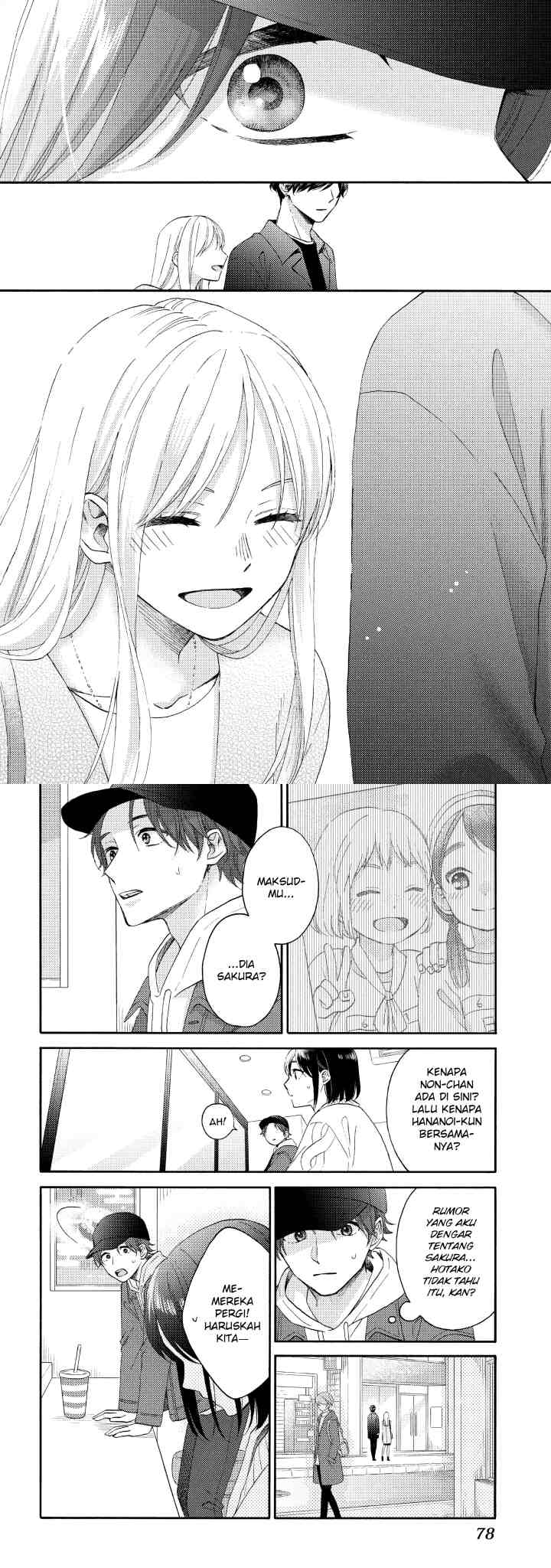 Hananoi-kun to Koi no Yamai chapter 38 halaman 17
