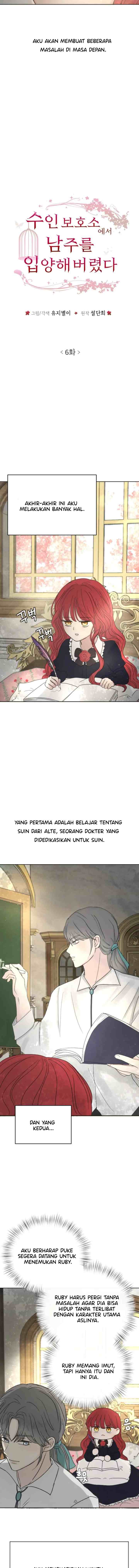 I Adopted a Male Lead From a Prison Shelter chapter 6 halaman 6