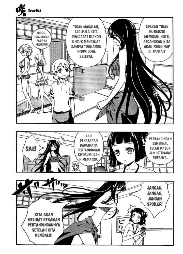 Saki chapter 119 halaman 8