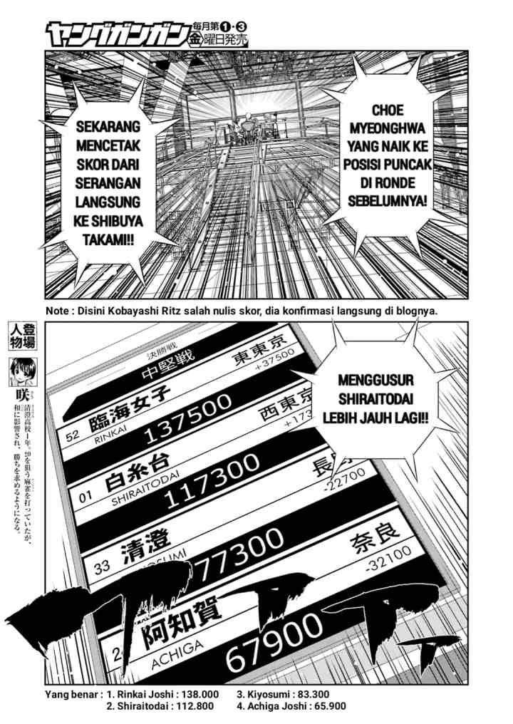 Saki chapter 245 halaman 8