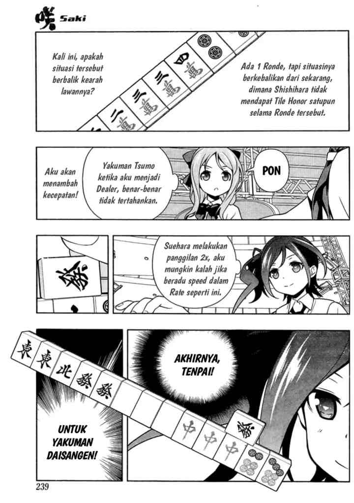 Saki chapter 144 halaman 8