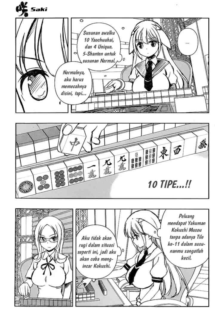 Saki chapter 140 halaman 7
